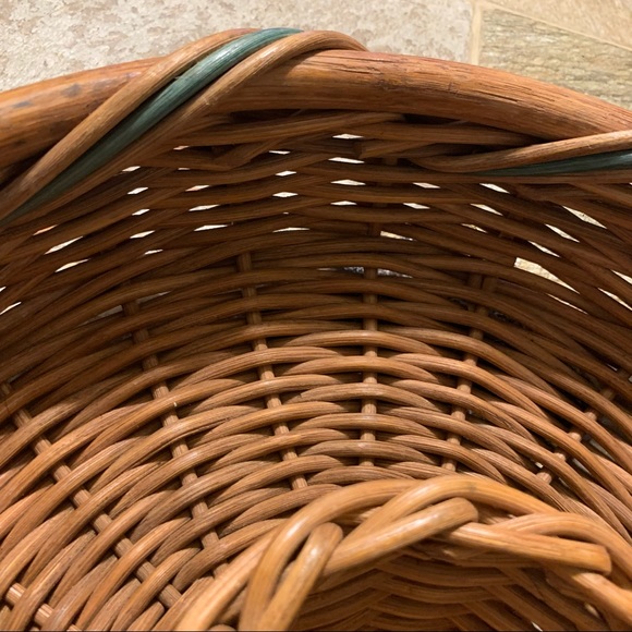 Pierre Large Heavy Duty Chip & Dip Brown with Green Wicker Basket - Picture 14 of 15